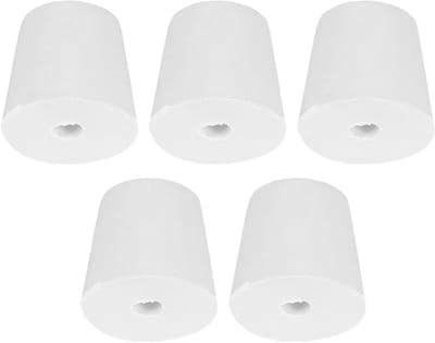 5 Stuks Tapered Rubber Stopper Set, 26mm tot 33mm Geperforeerde Lab Plug voor Testbuizen en Siliconen Doppen
