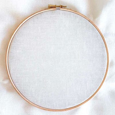 100 x 140 cm witte evenweave 32 count Borduurstof - 13 draden per cm borduurlinnen - wit
