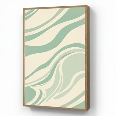 Wandlamp 60x90 cm - Oplaadbaar - Organische lijnen - Mintgroen - Marmer - Wandlampen binnen woonkamer - Slaapkamer lamp - Decoratieve nachtlamp - Vloerlamp draadloos