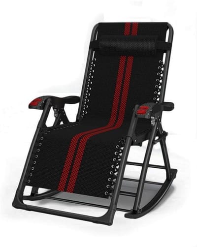 Klapstoel Ligstoel - Opvouwbaar Fauteuil - Ontspannen Buiten - Zwaartekracht Verstelbaar - 180x90x40cm - Veelkleurig