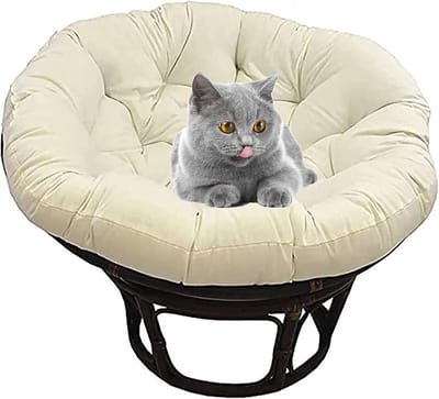 Schommelstoelkussen - Hangend ei kussen - Buiten relaxen - Waterbestendig polyester - 110x110cm - B