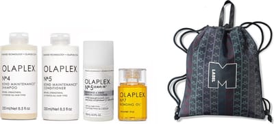 OLAPLEX Deluxe Set - Nº.4 Shampoo + Nº.5 Conditioner + Nº.5 Leave-In + Nº.7 Bonding Oil + Tas
