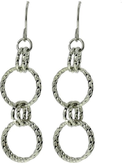 Behave - Oorbellen rond gevlochten design - Tijdloze look voor dagelijks gebruik