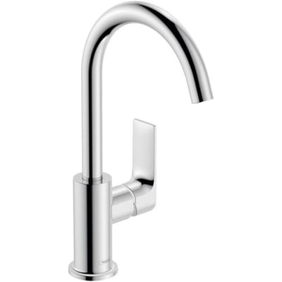 hansgrohe Rebris E - Wastafelmengkraan - Ééngreeps bediening - Met trekwaste - 210mm maat - Draaibare uitloop - Chroom