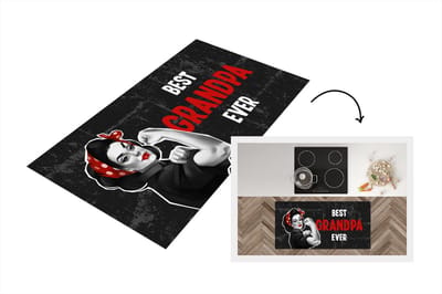 Keukenloper - Loper keuken - Best grandpa ever - Quotes - Spreuken - Opa - 120x60 cm - Keukenloper vinyl