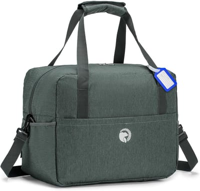 Vouwbare Reisbagage Handbagage 40x30x20 voor Transavia en Wizzair - 25L Weekendtas met Waterdichte Vakken voor Dames en Heren, Grijs