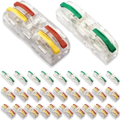 Compacte Draadverbindingen, 30 Stuks, Ideaal voor DIY Elektriciteit, Huishoudelijke Apparaten en Verlichting