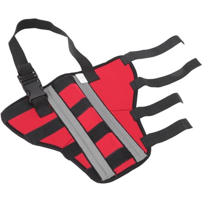 Honden Achterpootbrace Comfort Honden Kniebeschermers Brace om Pijn veroorzaakt door Chirurgie te Genezen met Reflecterende Strip M M red