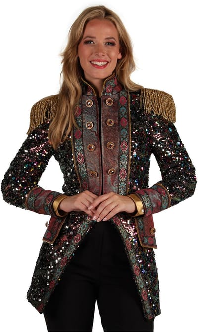 Thetru Carnavalsjas Dames - Sequin Party - Disco Jas - Maat XXL