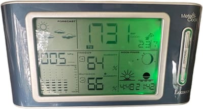 Weerstation - Digitale Meteo - Binnen Buiten - Draadloze Sensor - Rechthoekig - Wit