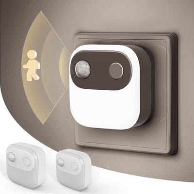 Nachtlampje met Bewegingssensor en Schemersensor - 2 Stuks, Instelbare Helderheid (30/60/100 lm), 6000K Koud Wit Licht voor Gang, Trap en Slaapkamer
