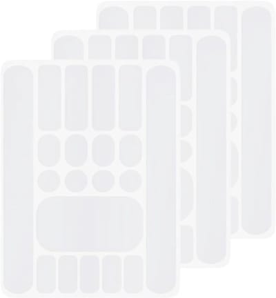 Set van 3 Beschermfolie voor Fietsframe, Zelfklevende Carbon Folie, Duurzame Adhesieve Strips voor Mountainbike en Downhill Fietsen