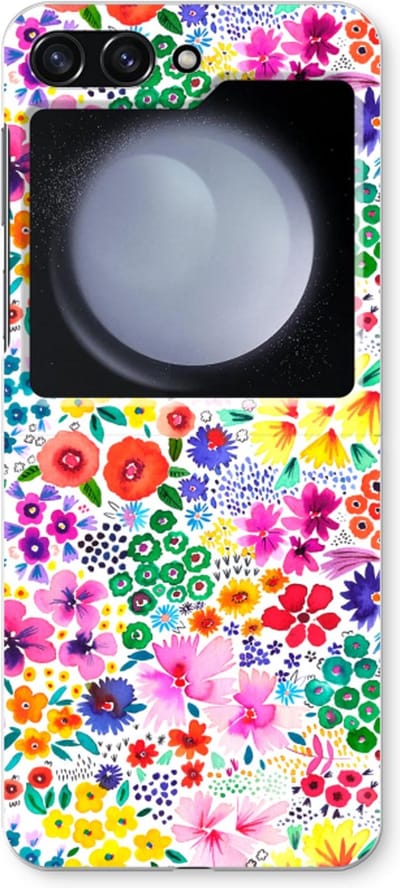 Case Company® - Hoesje geschikt voor Samsung Galaxy Z Flip5 hoesje - Little Flowers - Soft Cover Telefoonhoesje - Bescherming aan alle Kanten en Schermrand
