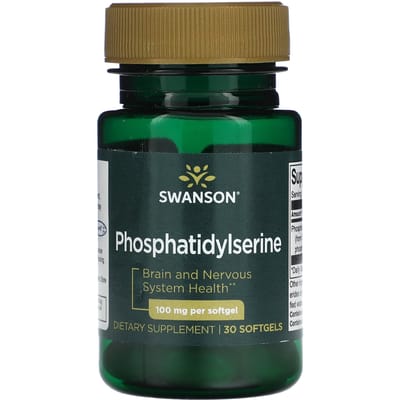 Fosfatidylserine, 100 mg, 30 zachte capsules