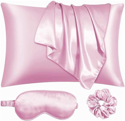 Dailygoods- Kussenslopen Luxe - Zijdeachtige Stof - Roze - Set van 1 - Voorkomt Haarbreuk - Zacht voor Gevoelige Huid - Satijnen Kussensloop