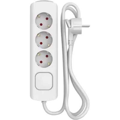 Sencys Stekkerdoos 3-voudig Wit 1,5 Meter