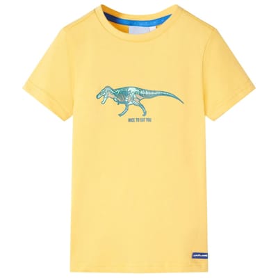 vidaXL - Kindershirt - 128 - lichtokerkleurig