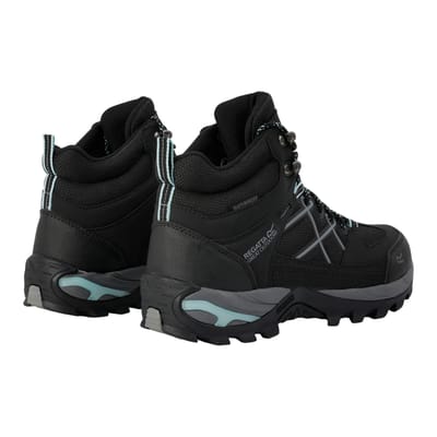 Regatta Dames/Dames Samaris III Wandelschoenen (Zwart/verbleekt aqua)