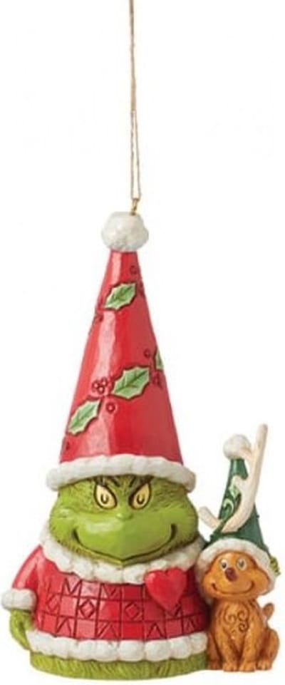 Grinch dwerg met Max - kersthanger - Jim Shore - Enesco