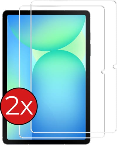 Screenprotector - 2 Stuks - Geschikt voor Samsung Galaxy Tab S10 FE - Extra Sterk - Beschermglas - Gehard Glas - Tempered Glass - Screen Protector