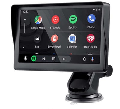 VCTparts® Smart Navigatiesysteem Touchscreen Scherm met Zuignap 7inch Scherm [Draadloos Apple Carplay & Android Auto]
