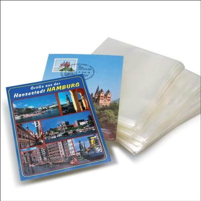 100 Standaard Postkartenhoezen Beschermhoesjes Formaat 110x153 mm
