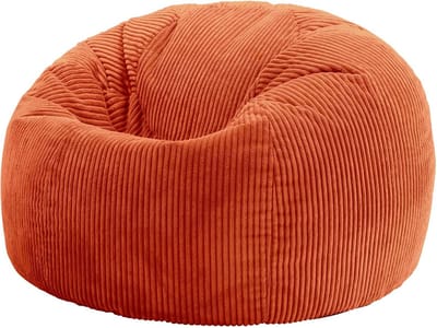 Terracotta XXL Zitzak voor Volwassenen - Comfortabele Stoel en Pouf