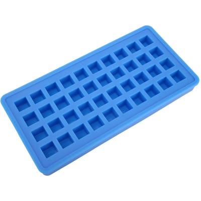 Bac à glaçons carré en silicone 40 grilles, moule à glaçons, accessoires de cuisine DIY, bleu ciel bleu ciel