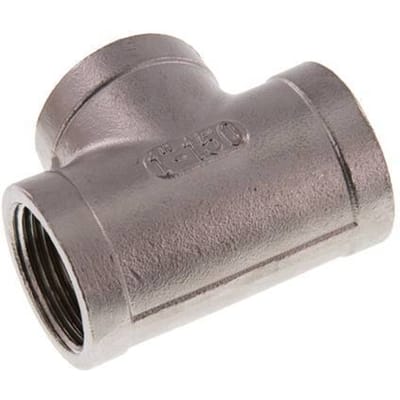 1'' NPT RVS T-stuk 16 Bar