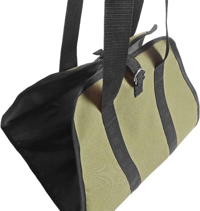 Brandhout Drager - Hout Tas - Buiten Haard - Waterbestendig Oxford Doek - 101 x 47 cm - Groen