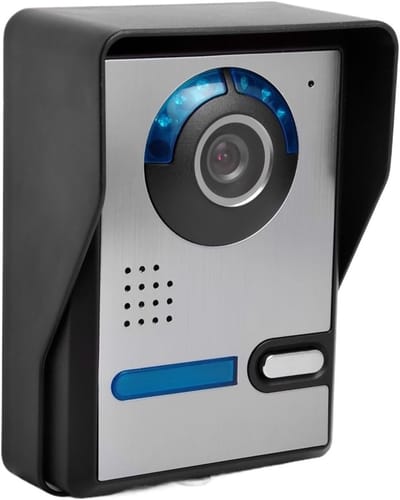 Video Deurtelefoon Systeem - Intercom Deurbel - Toegang Beveiligen - Met Nachtzicht - 7 Inch LCD - Zilver