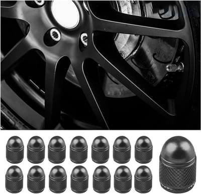 Set van 15 Aluminium Ventieldoppen voor Auto's, Fietsen en Motoren - Stofdicht en Duurzaam Accessoire (Grijs)