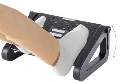 Ergonomische Voetsteun voor Onder Bureau met 6 Verstelbare Hoogtes en Massagetextuur