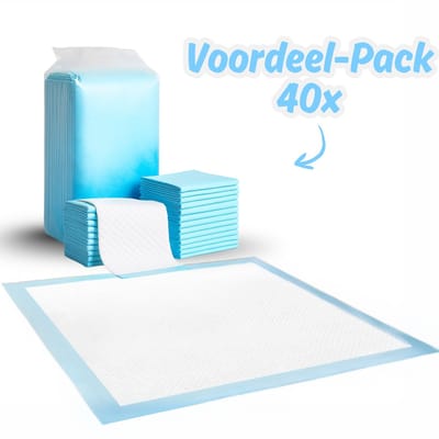 TrainingPads - Honden Zindelijkheidstraining - Trainingsmat - Puppy Trainer - Super Absorberend - 60 x 60 - 40 stuks
