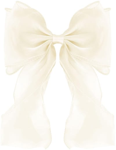 Dailygoods- Haarstrikclip Grote - Haaraccessoire Vrouwen - Haaraccessoire Meisje - Zijde - Duurzame Clip - Elegant Design