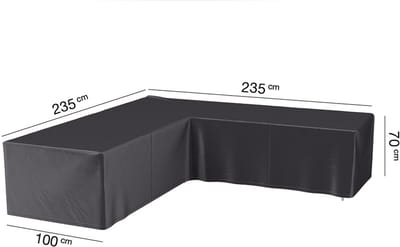 Platinum AeroCover - Loungebankhoes L-vorm - 235x235x100xH70cm - Ademend - Waterproof - Hoge kleurechtheid