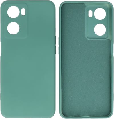 Fashion Backcover Telefoonhoesje - Color Hoesje - Geschikt voor Oppo A57s - A77s - A77 4G - Donker Groen