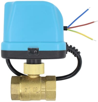 Virtubuy - Motorized Valve - Elektrische Kogelklep - IP54 - 1/2 inch - 12V 24V - Voor vloeistofbeheersing - Geschikt voor diverse toepassingen