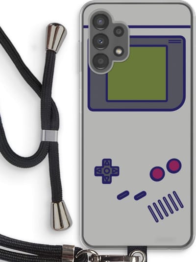 Case Company® - Hoesje met koord geschikt voor Samsung Galaxy A13 4G hoesje met Koord - Game On - Telefoonhoesje met Zwart Koord - Bescherming aan alle Kanten en Over de Schermrand