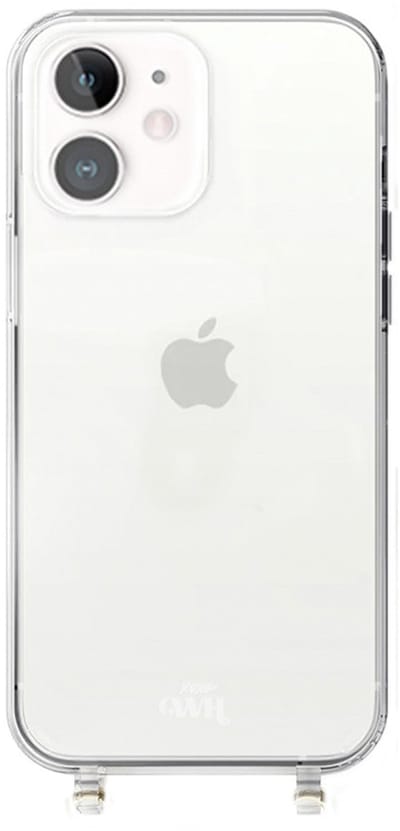 xoxo Wildhearts siliconen hoesje geschikt voor iPhone 12 hoesje - Hoesje zonder koord - Shockproof case - Telefoonhoesje geschikt voor telefoonkoord - Transparant