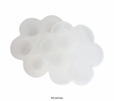 TSD goods Bewaarbakje Babyvoeding Wit - Baby Diepvriesbakjes - Babyvoeding Accessoires - Baby IJsblokjes