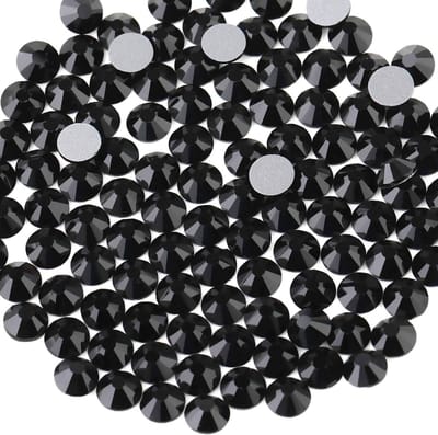 Dailygoody - Strassteentjes - Nagelkristallen - Zwart - SS34 - 288 stuks - Voor nail art - Geschikt voor creatieve nagelstyling