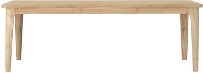 DTP Home Dining table Forte rectangular,76x225x90 cm, teakwood natural