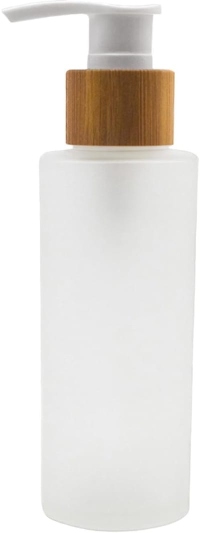 Allecto - Frosted Glas Pomp Flessen - Lege Hervulbare Flessen - 120ml - Geschikt voor Shampoo en Lotion - Duurzaam en Stijlvol