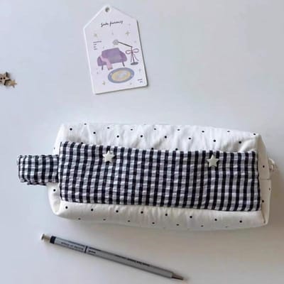 1 Stuks Koreaanse Ins Stijl Esthetische Pennen Etui Grote Capaciteit Casual Schrijfgerei Draagtas Student Pen Liniaal Opberg Organisatie
