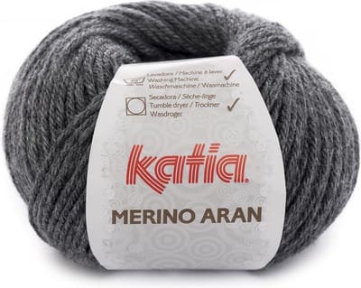 Katia Merino Aran - 14 donkergrijs - Merinogaren