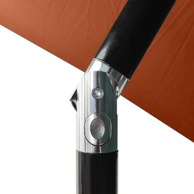 Parasol LED Ampelschirm Sonnenschirm 350 cm | Depauwonen Kippbar & 360° Drehbar | Aluminiumgestell Dunkelgrau | Polyester UPF 40+ | Gartenschirm für Terrasse, Balkon, Garten & Strand – Afmetingen o...