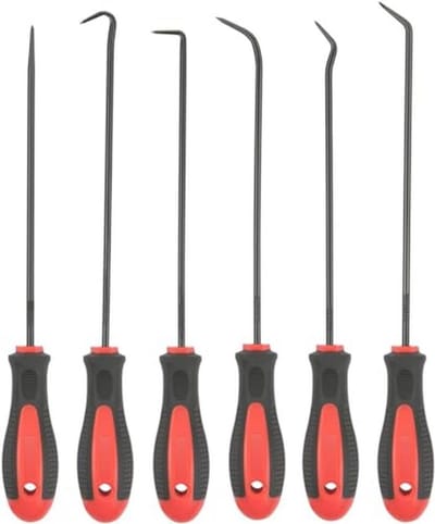 Schroevendraaier Sets voor Haak- en Oliekeerring Verwijdering - 6 Delige Set met Mini en Standaard Picks