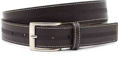 Donker bruine heren riem - 3.5 cm breed - Leer - Jeans riem - Casual - Maat 90