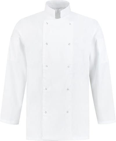 EM Kitchen Koksbuis polyester / katoen Wit maat XL / 56-58